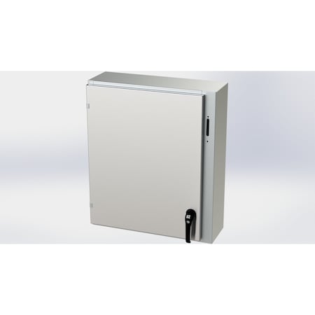 Saginaw Control & Engineering 2 Point Latch Electrical Enclosures, 30 in H, 8 in D, 25.38 in W, NEMA 3R, 4, 4X, 12, 13 SCE-30XEL2508SSLP